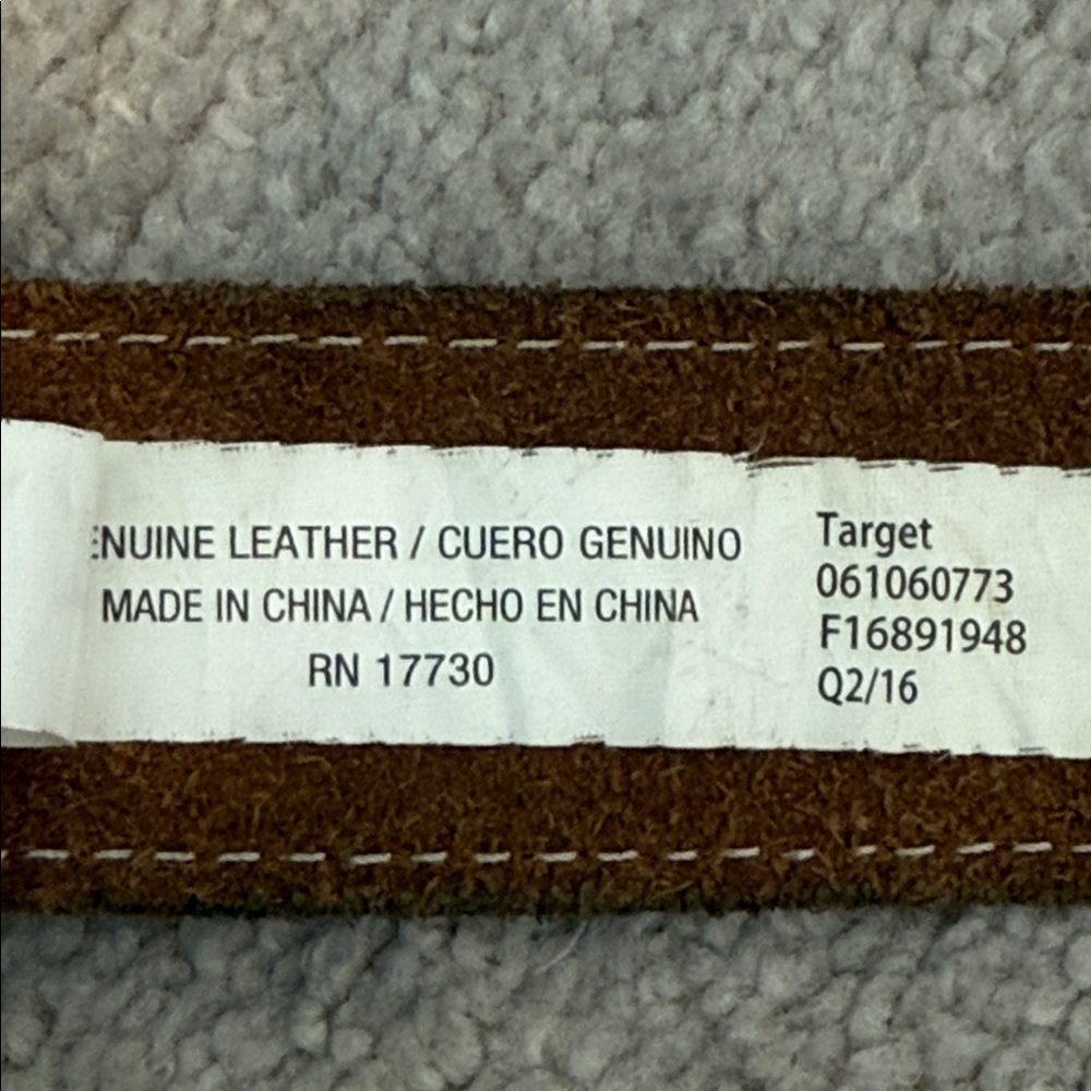 Leather M brown belt - Picture 3 of 5